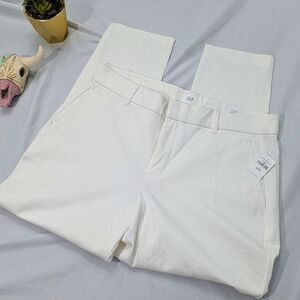GAP Signature Skinny Ankle Pants - White
